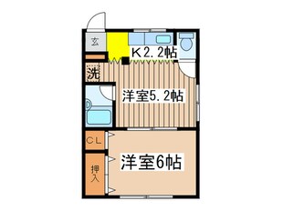 大橋荘の物件間取画像